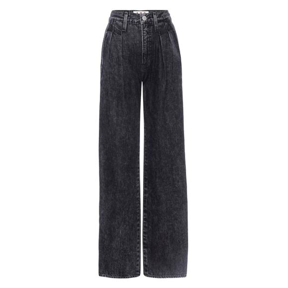 AMO NWT Marcella Pleated Wide Leg Jean in Frosty Black // 31 - Picture 15 of 16